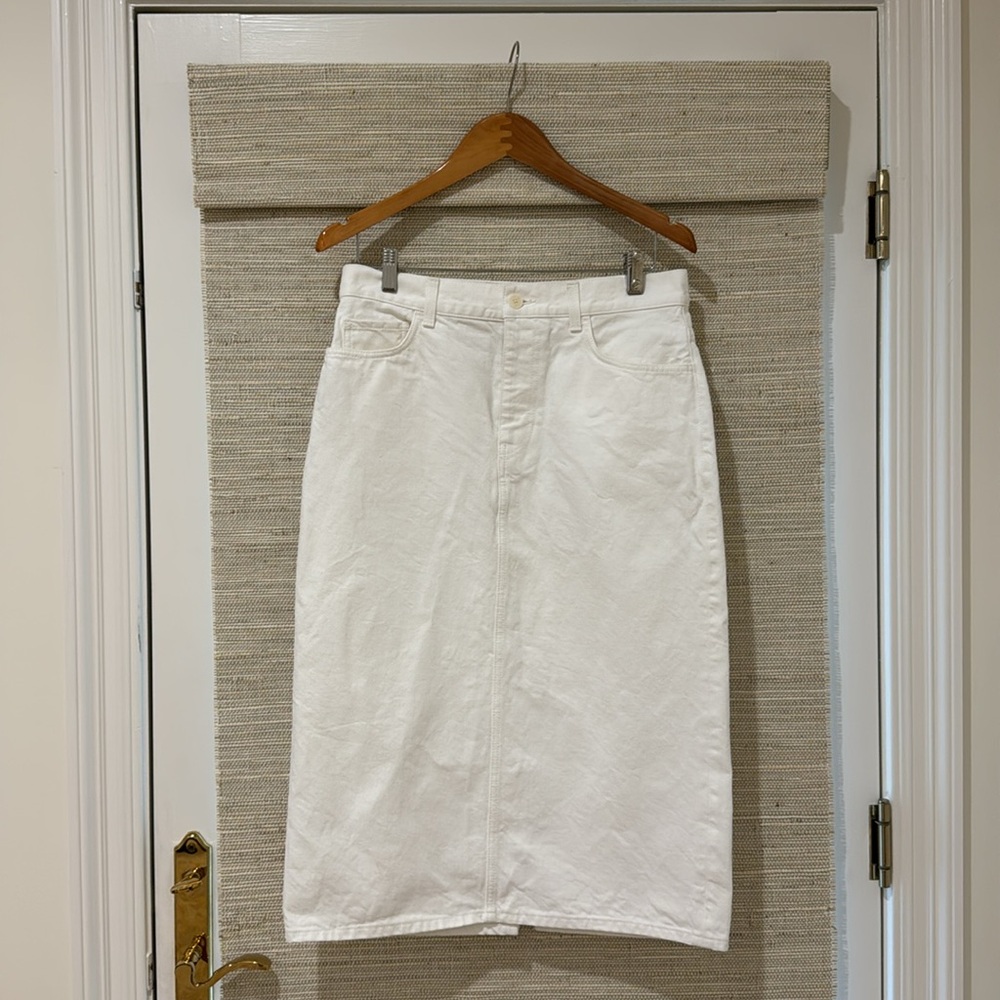 The Row Tima Long Pencil Denim Skirt - Size 6 - Picture 9 of 11